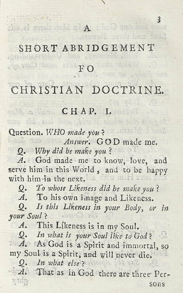 (MEXICO--1787.) A short abridgement fo [sic] Christian doctrine.